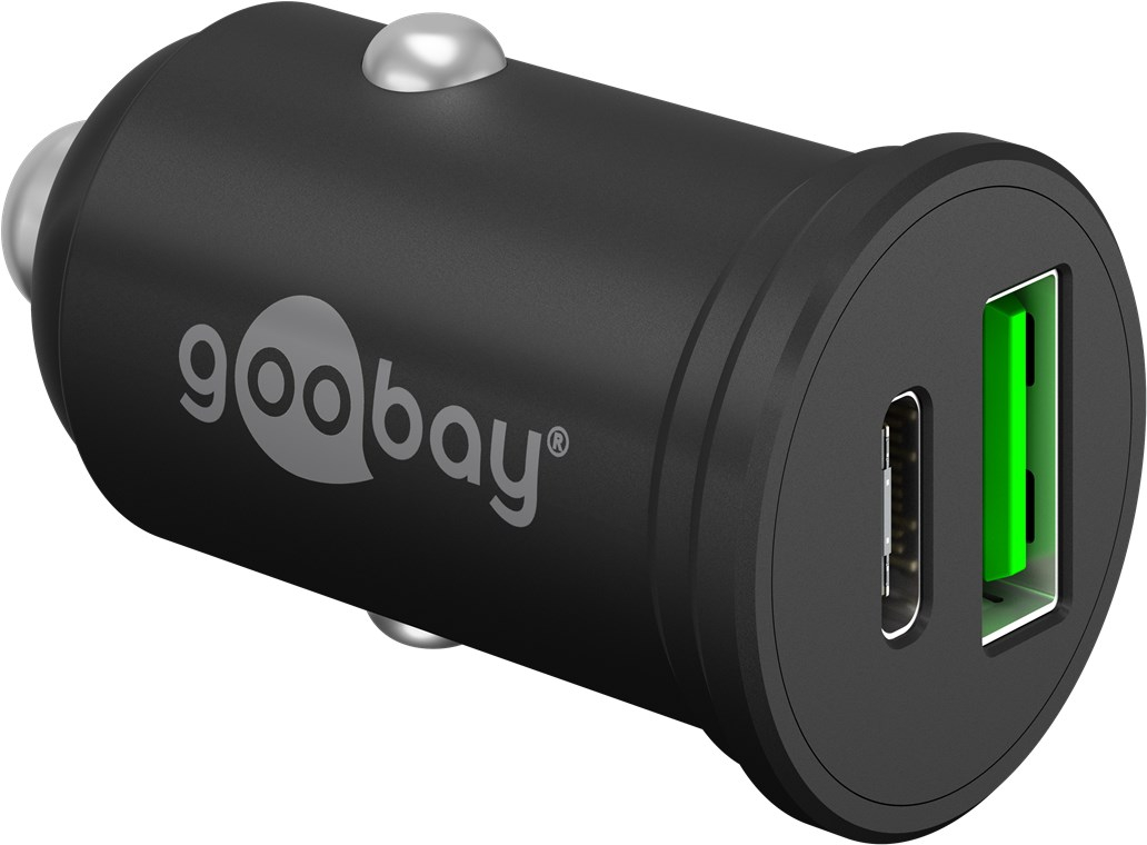 (45W) USB C / USB A Auto KFZ Ladegerät Schnellladegerät für Zigarettenanzünder Power Delivery (61739) - Schwarz