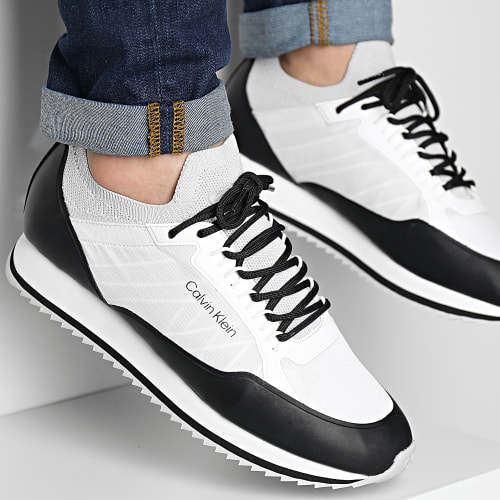 Baskets Low Top Lace Up Nylon 0921 White Black