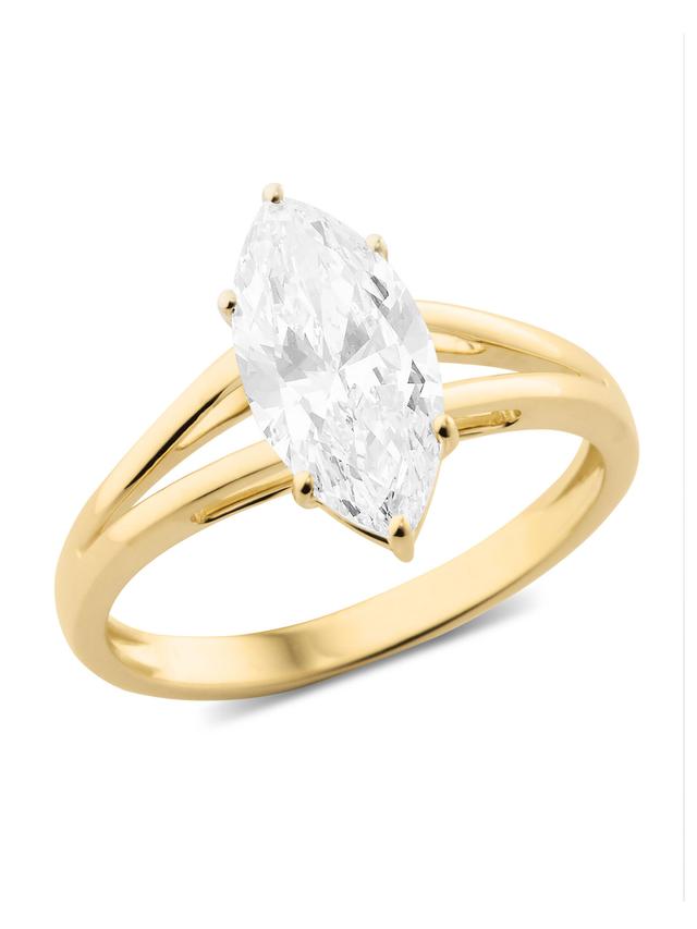 Brillant-Ring, 2.0 ct., Marquise-Cut, LG, Gold 585