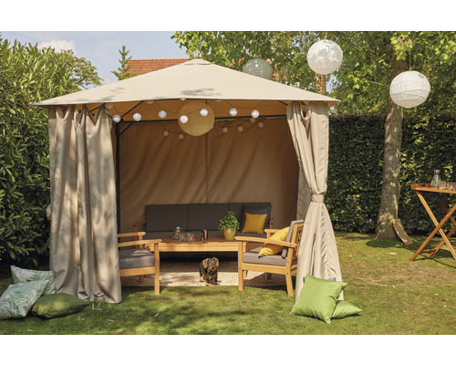 Tavira houten loungeset, 4-delig, grijs