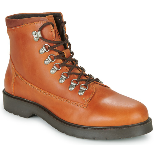 Selected - SLHMADS LEATHER BOOT - Cognac
