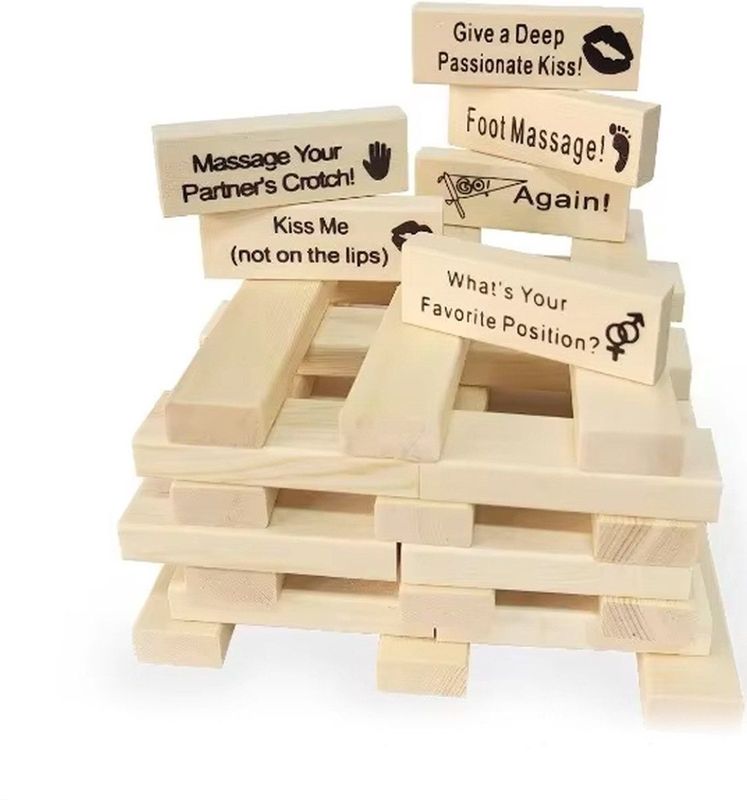 Erotisch Blokken Spel - Game - Spel - Seks - Sex - Date - Koppel - 24 stuks