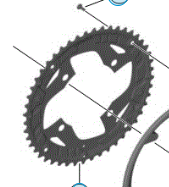 Shimano Alivio T4010 48 T klinge