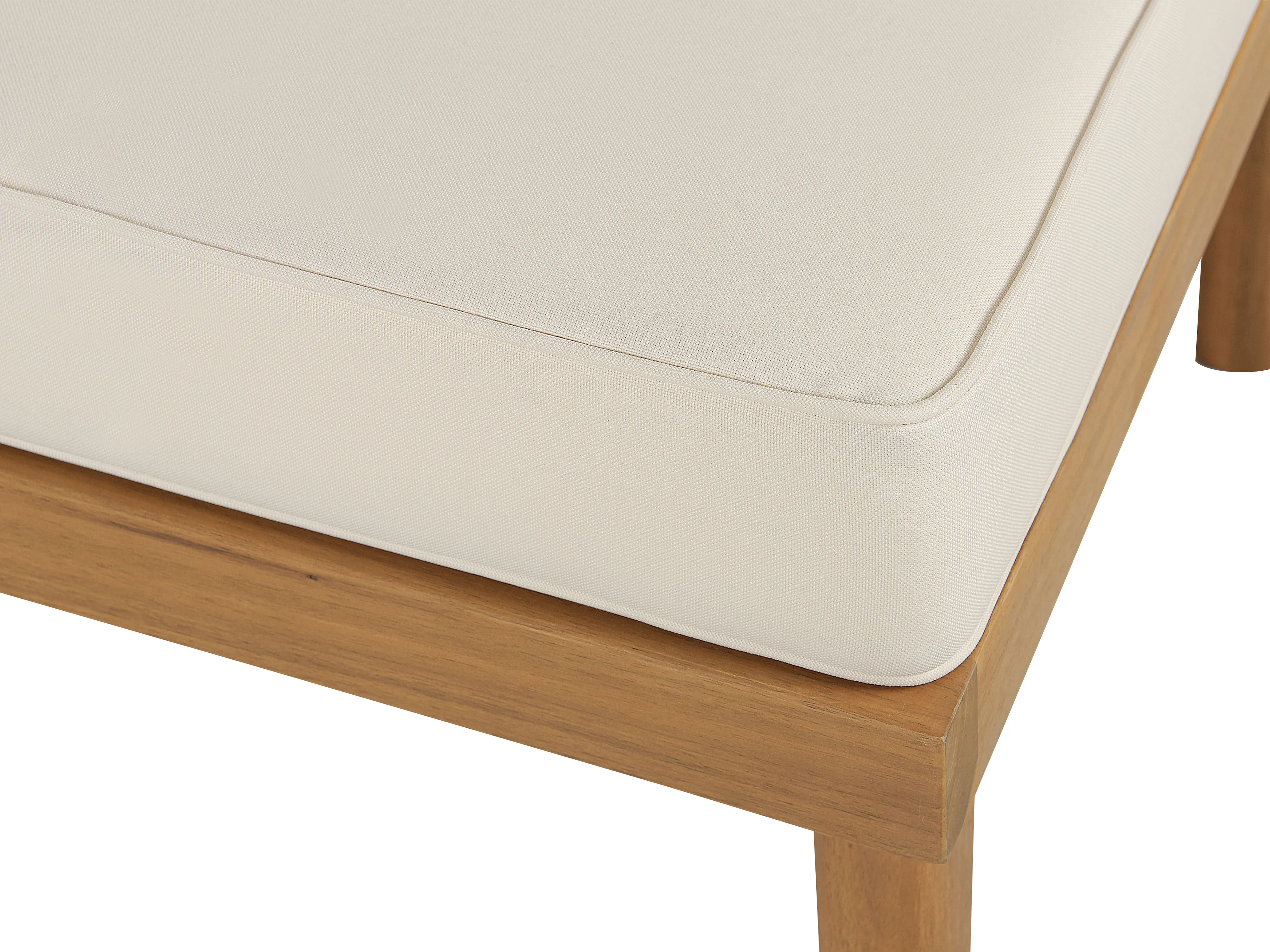 Loungeset met tafel en ottomaan 4-zits BARATTI Acaciahout Bruin