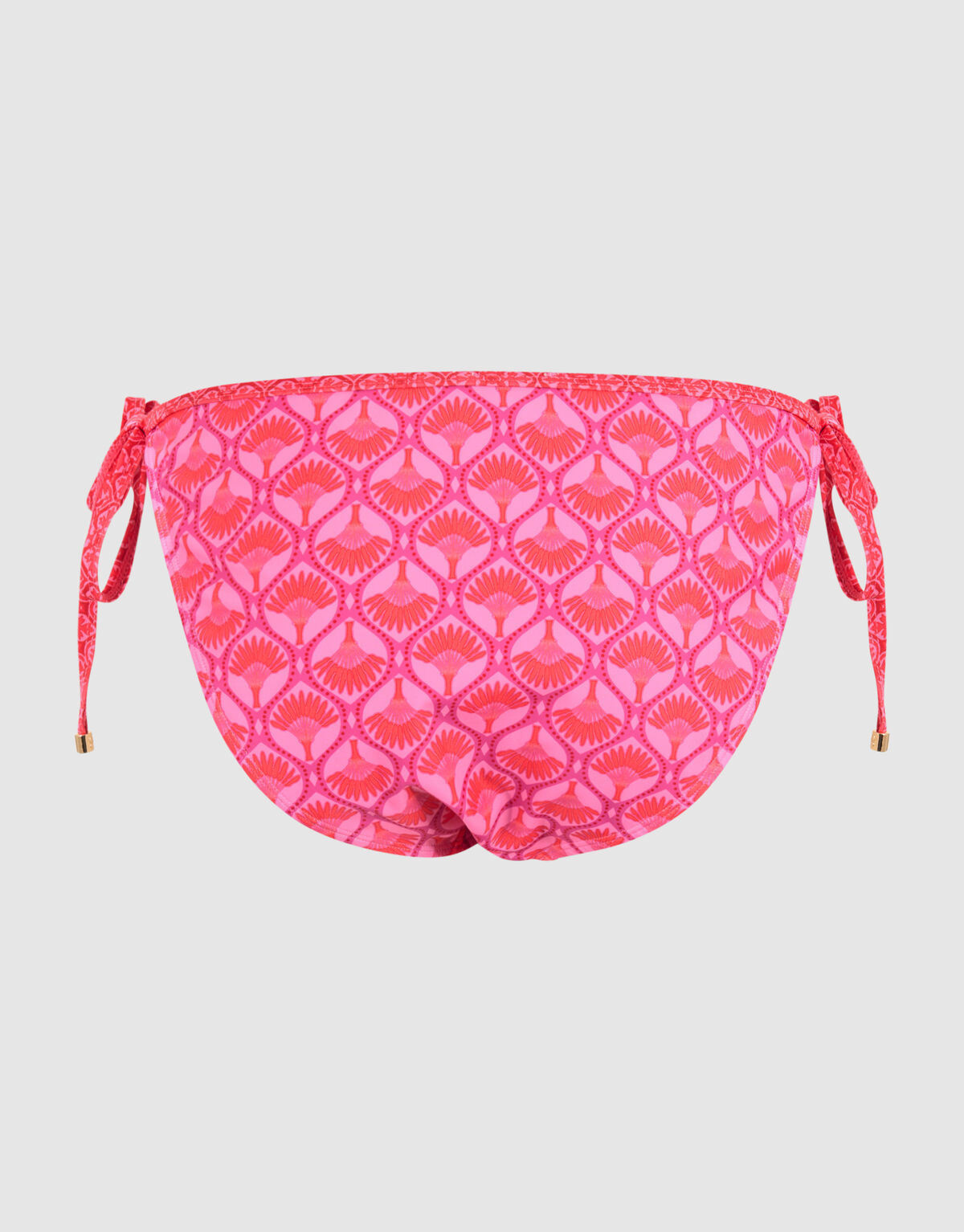 Printed Ruffle Bikini Broekje Roze