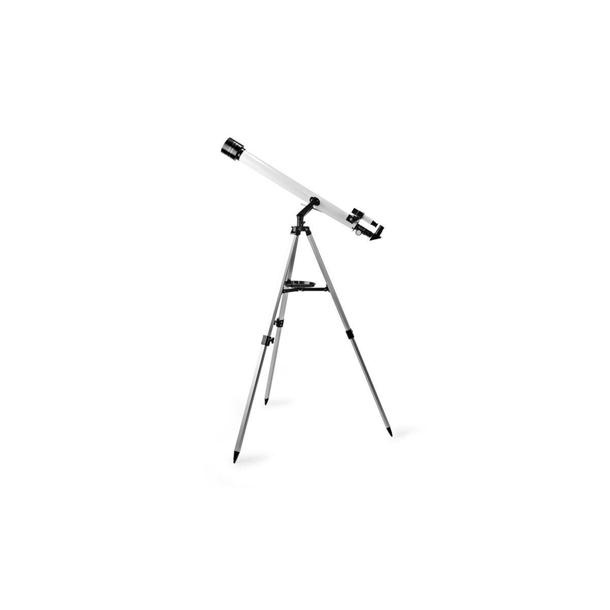 Nedis Teleskop | Blenderåpning: 50 mm | Brennvidde: 600 mm | Finderscope: 5 x 24 | Maksimal arbeidshøyde: 125 cm | Tripod | Hvit / Sort