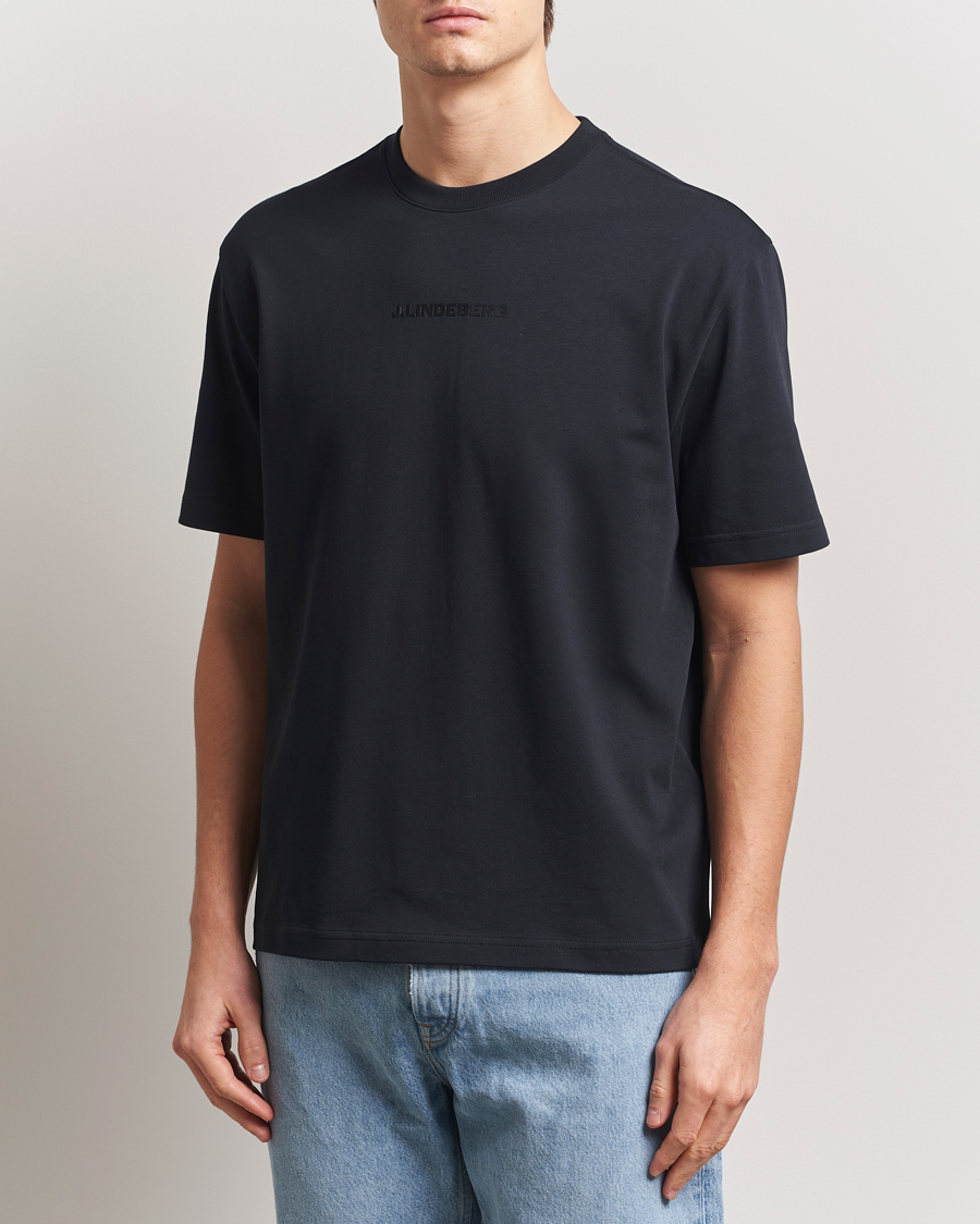 J.Lindeberg Hale Heavy Logo T-Shirt Black