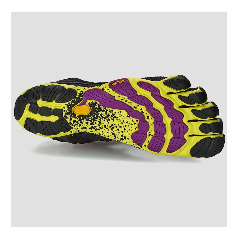 Five Fingers V-RUN - Chaussures running Femme noir/jaune/violet