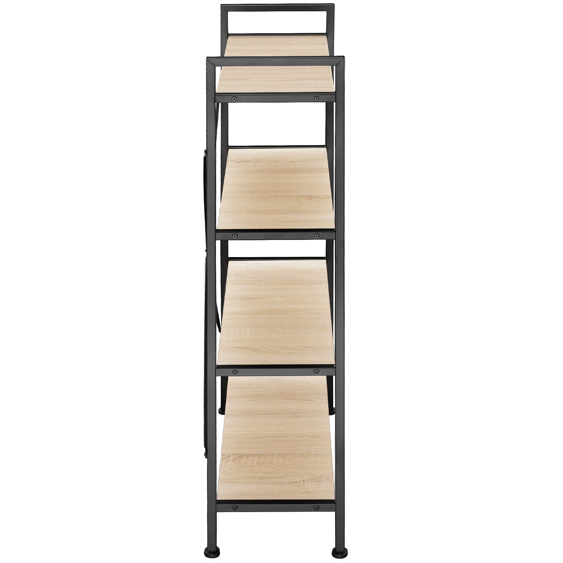 tectake® Regal, Industrial Style, mit 4 Ebenen, inklusive Kippschutz, 67,5 x 31,5 x 121,5 cm