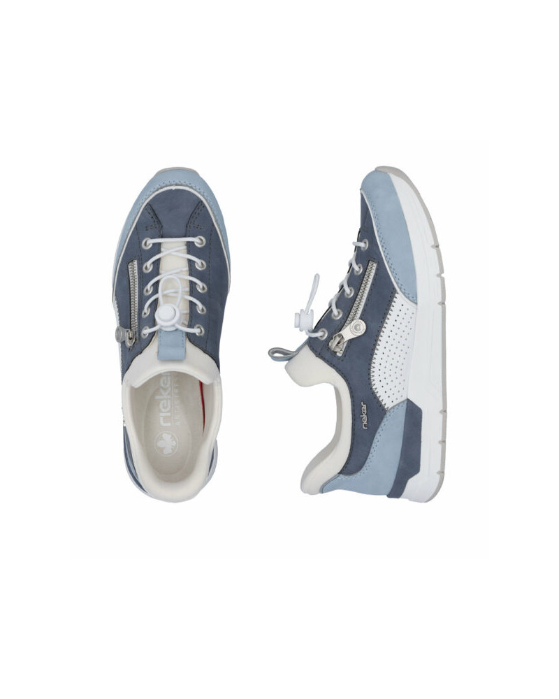 Rieker - Ready2go dame sneaker - blå
