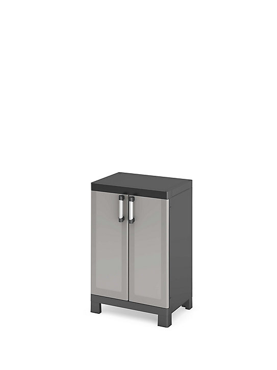 Armoire basse Links 2 tablettes L.65 x H.97 x P.45 cm