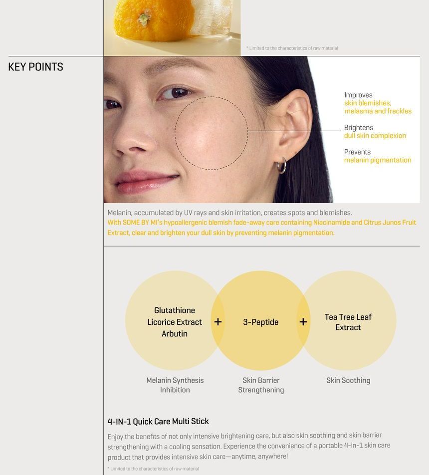 SOME BY MI - Yuja Niacin Dark Spot Correcting Stick Mini