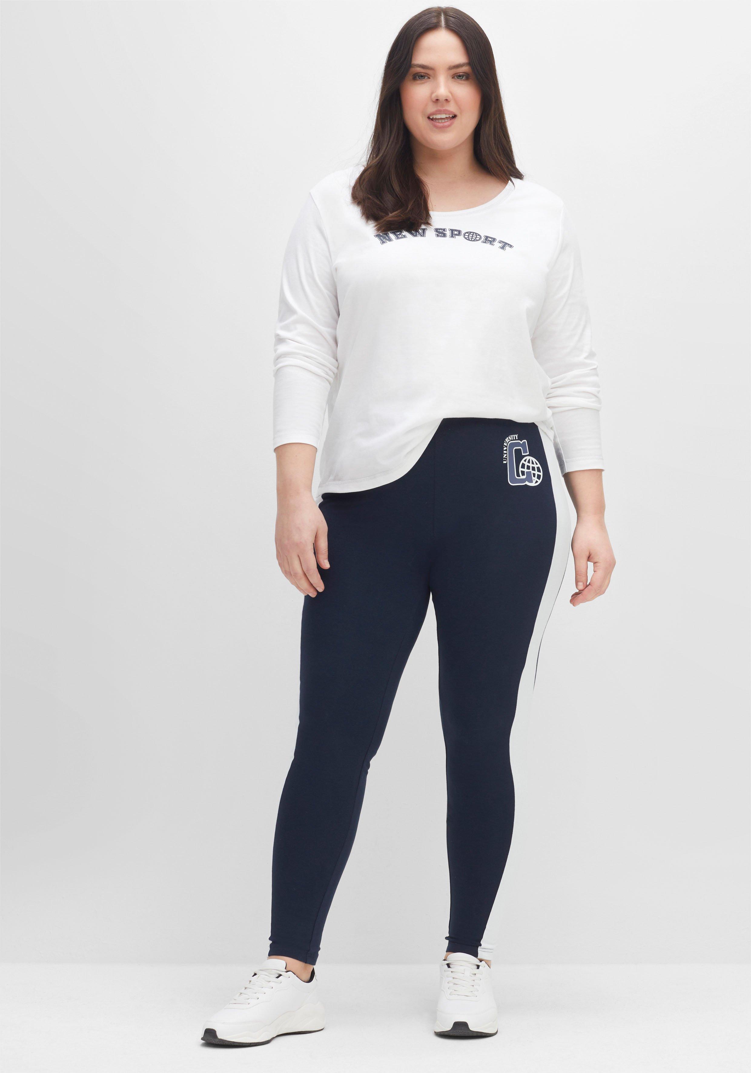 Leggings im College-Stil, in Knöchellänge