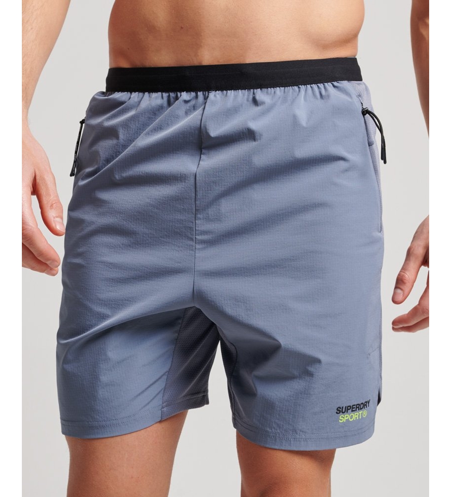 Superdry Short Hbrido Train verde azul