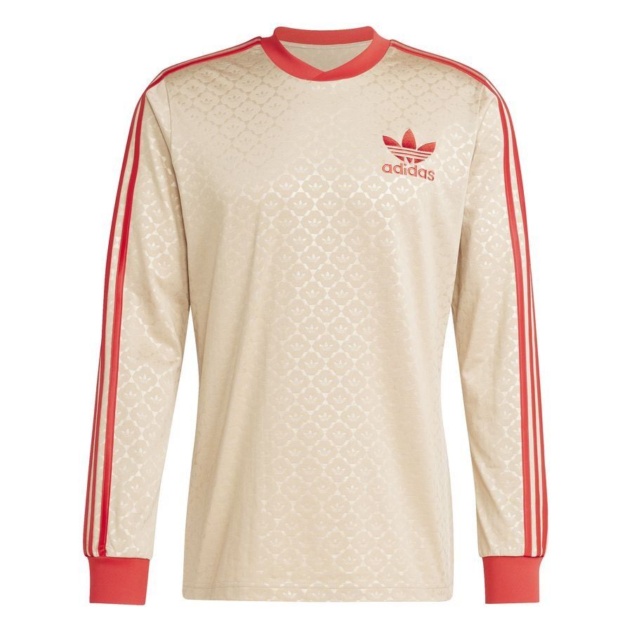 adidas Originals Maillot d'Entraînement Trefoil DB - Beige/Rouge