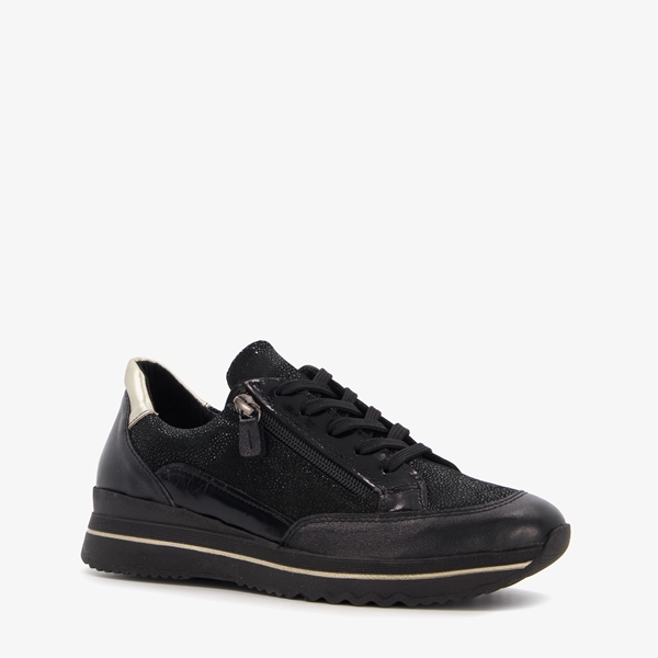 Hush Puppies dames sneakers zwart metallic details