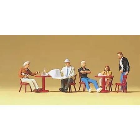 Preiser 10369 - HO Gäste im Straßencafe
