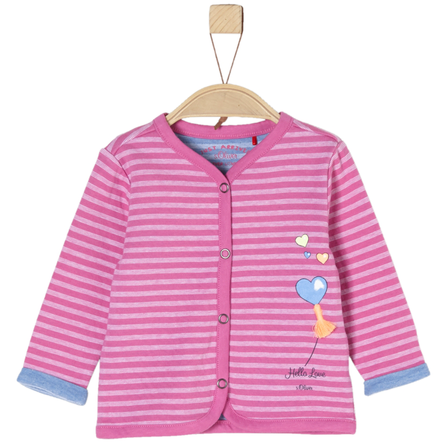 s.Oliver Girls Sweatjacke pink stripes