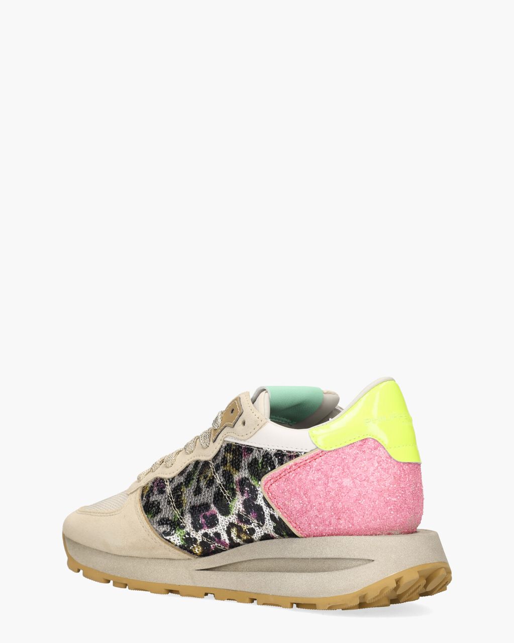 Philippe Model Tropez Haute Beige/Multicolor Damessneakers