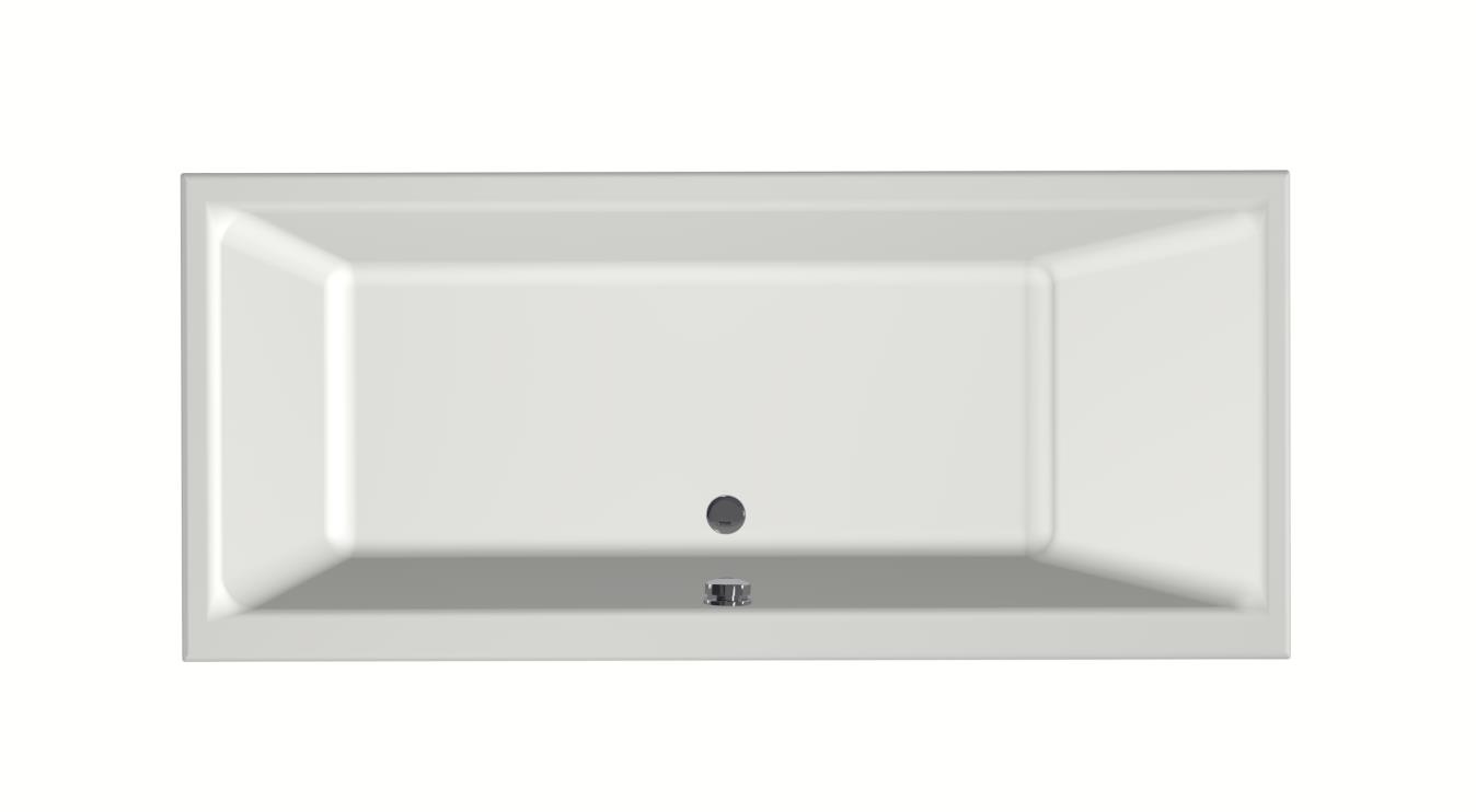Xenz Kristal ligbad acryl 170x75x45cm wit mat