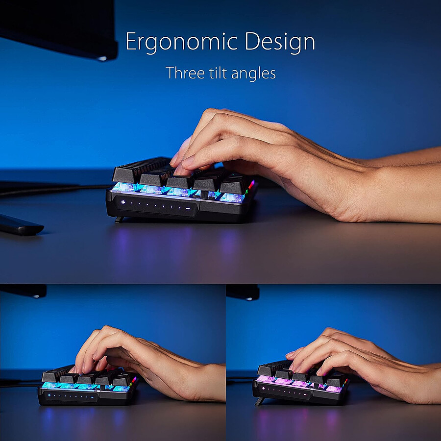 Asus ROG Falchion Ace - Asus ROG NX Red - Noir