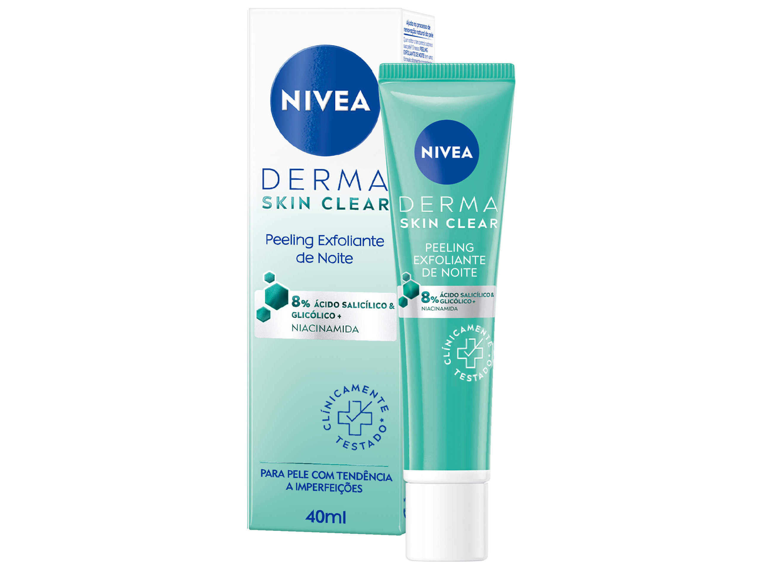 PEELING EXFOLIANTEE NIVEA DERMA SKIN CLEAR NOITE 40ML