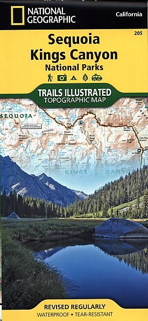 NATIONAL GEOGRAPHIC - 205 P N SEQUOIA KINGS CANYON ECHELLE 1 80 000