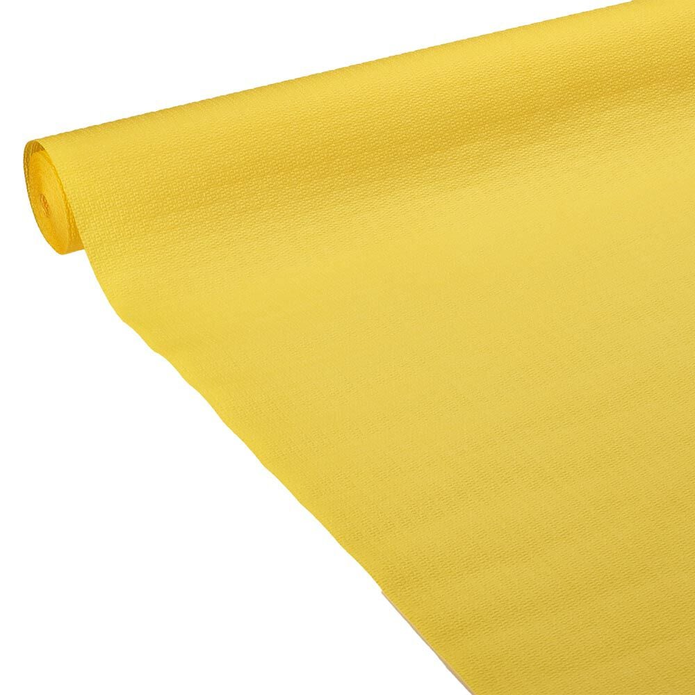 Nappe gauffrée jaune en papier 20m