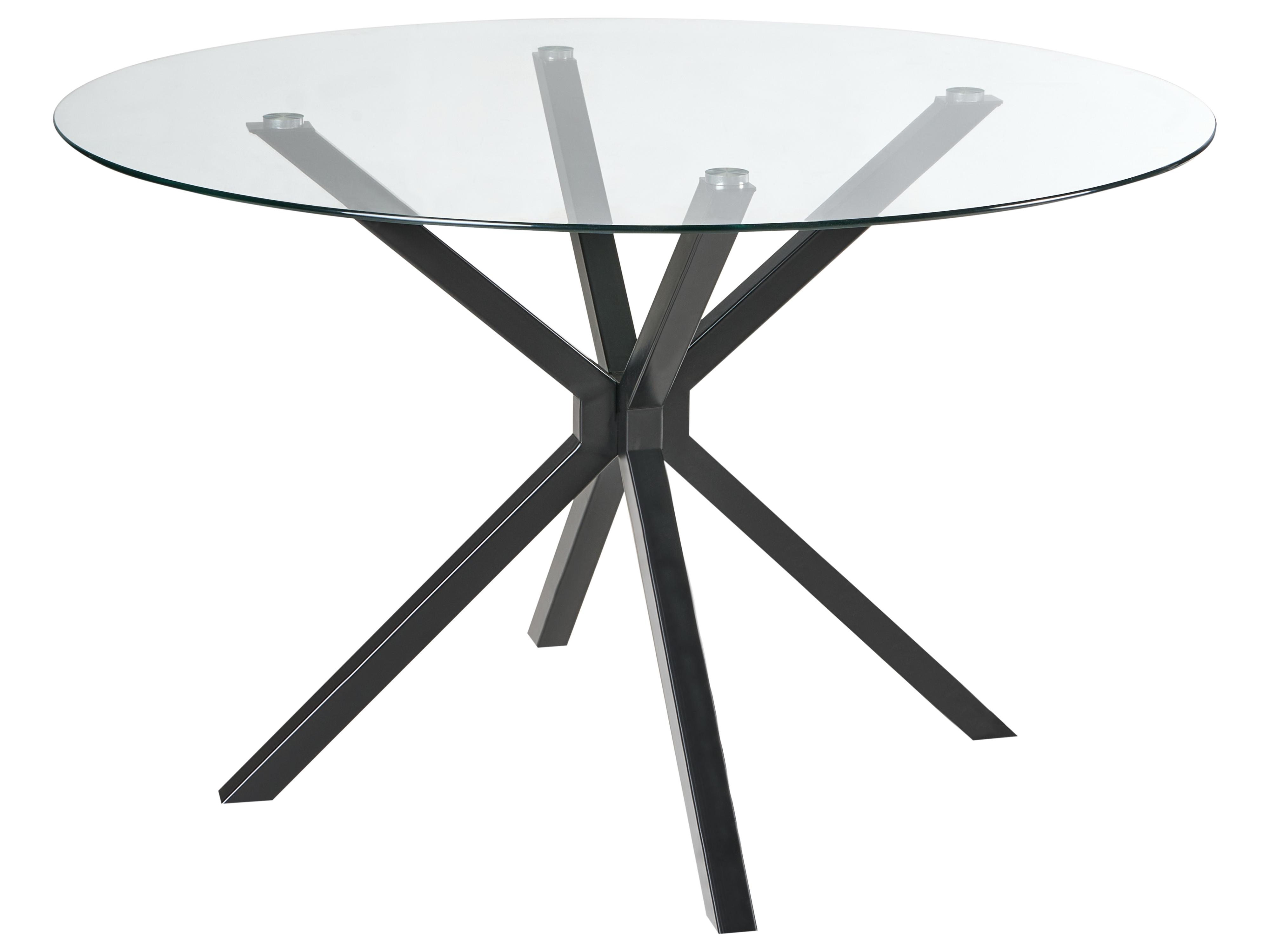 Eettafel MESTON Zwart 120 cm Veiligheidsglas 120 cm