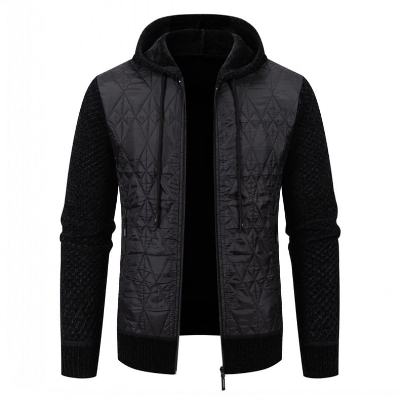 Aozora - Effen vest met capuchon en rits
