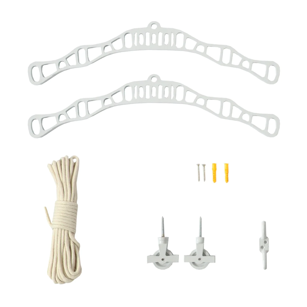 Etendoir à Linge Suspendu - Blanc- 2.4m Kukoo