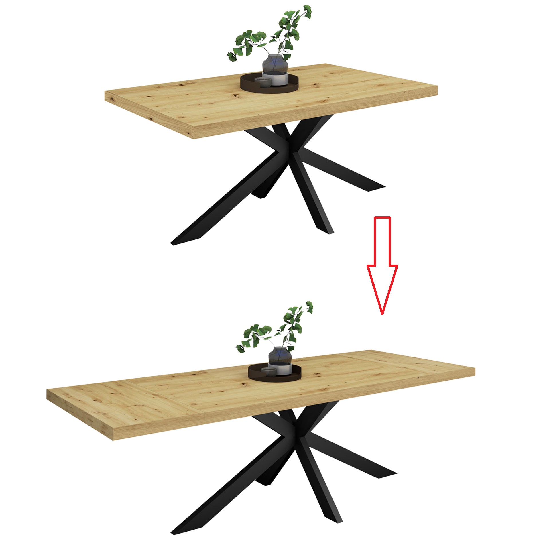 Ansatzplatten - Asteiche - 2 Stück