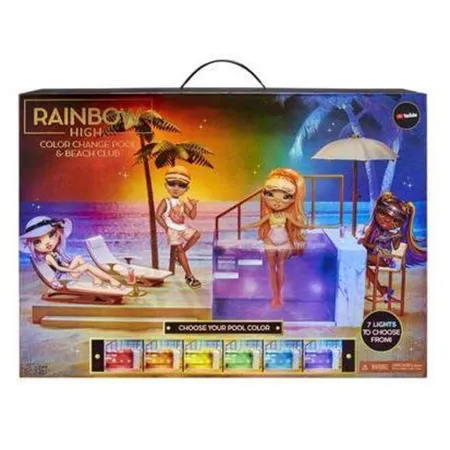 MGA Entertainment Rainbow High 578475EUC Color Change Pool & Beach Club