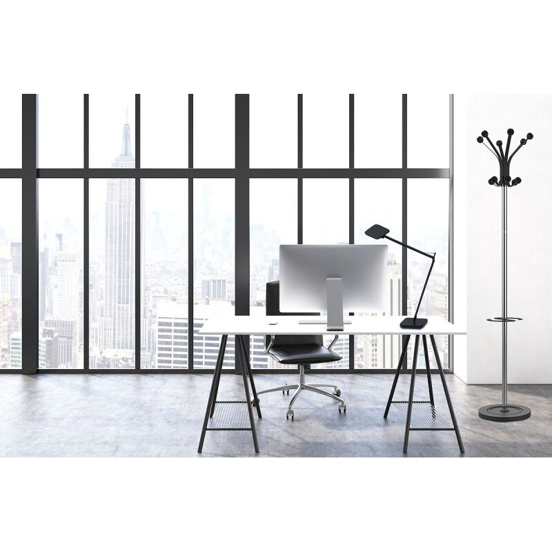 Portemanteau Unilux Hakea chrome/noir