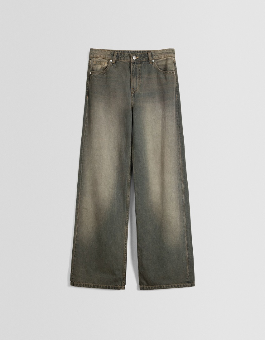 calças jeans largas