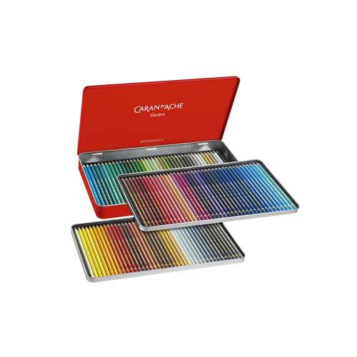 CARAN D'ACHE® PABLO® wasserfeste Künstlerfarbstifte, Metalletuis
