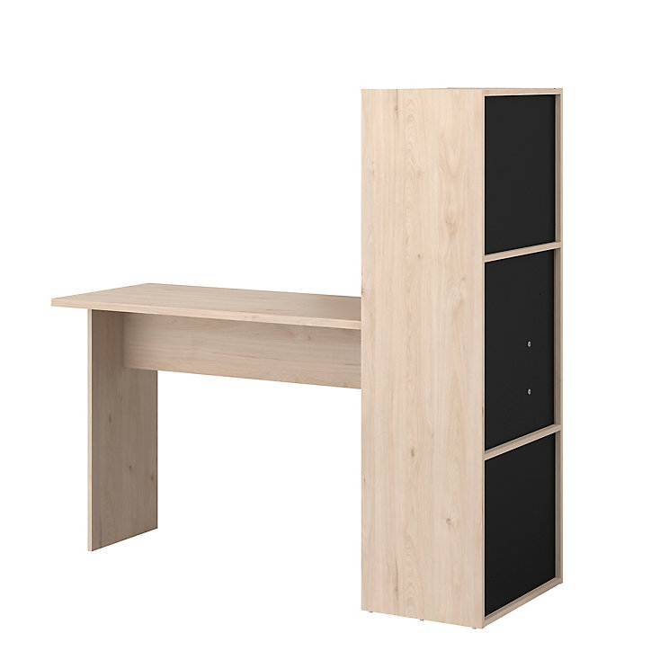Bureau modulable Parisot Works effet chêne clair