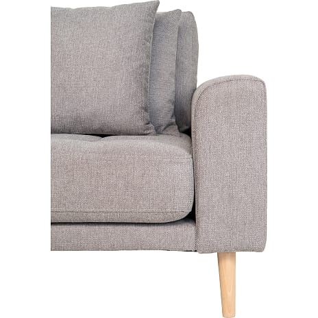 Lido sofa med venstrevendt chaiselong - lysegrå