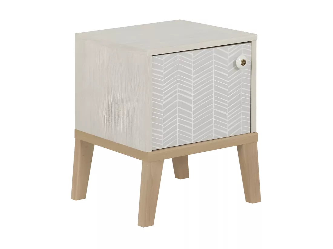 Chambre Enfant Complète (120*190) Bois blanchi - SOLVEIG