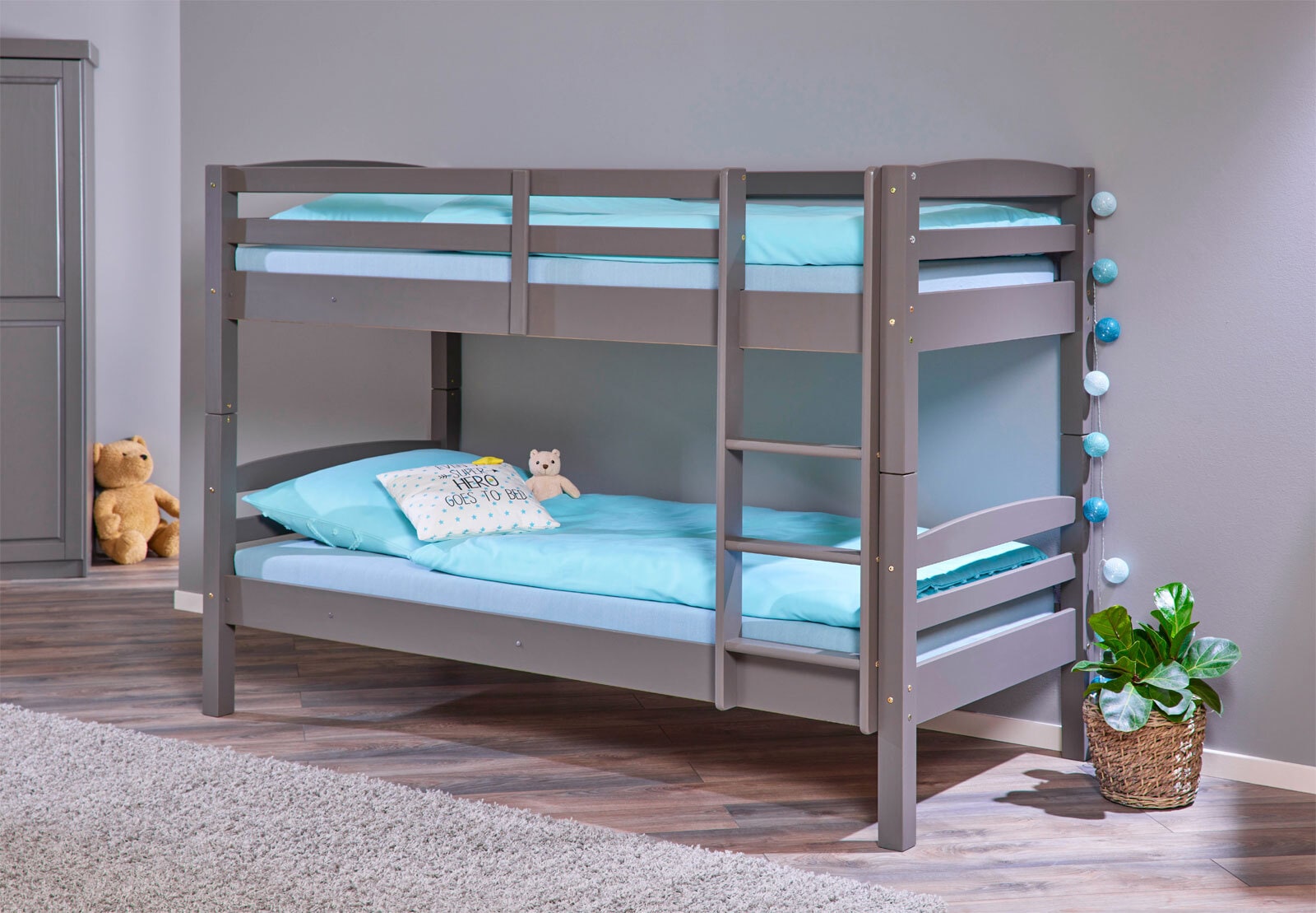 Etagenbett NEO 90 x 200 cm grau