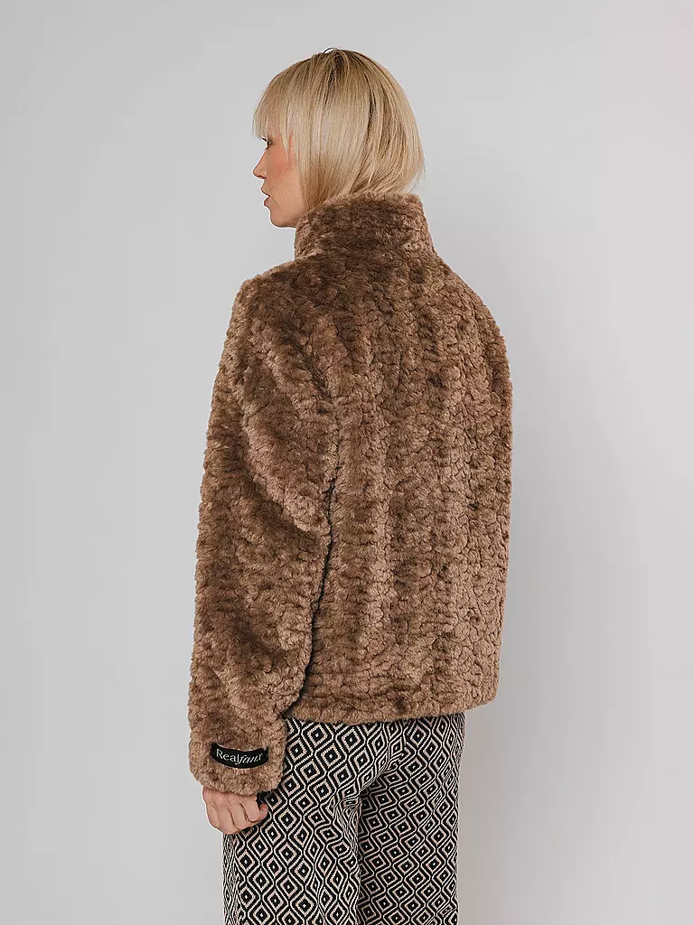 RINO&PELLE Jacke in Felloptik KION camel