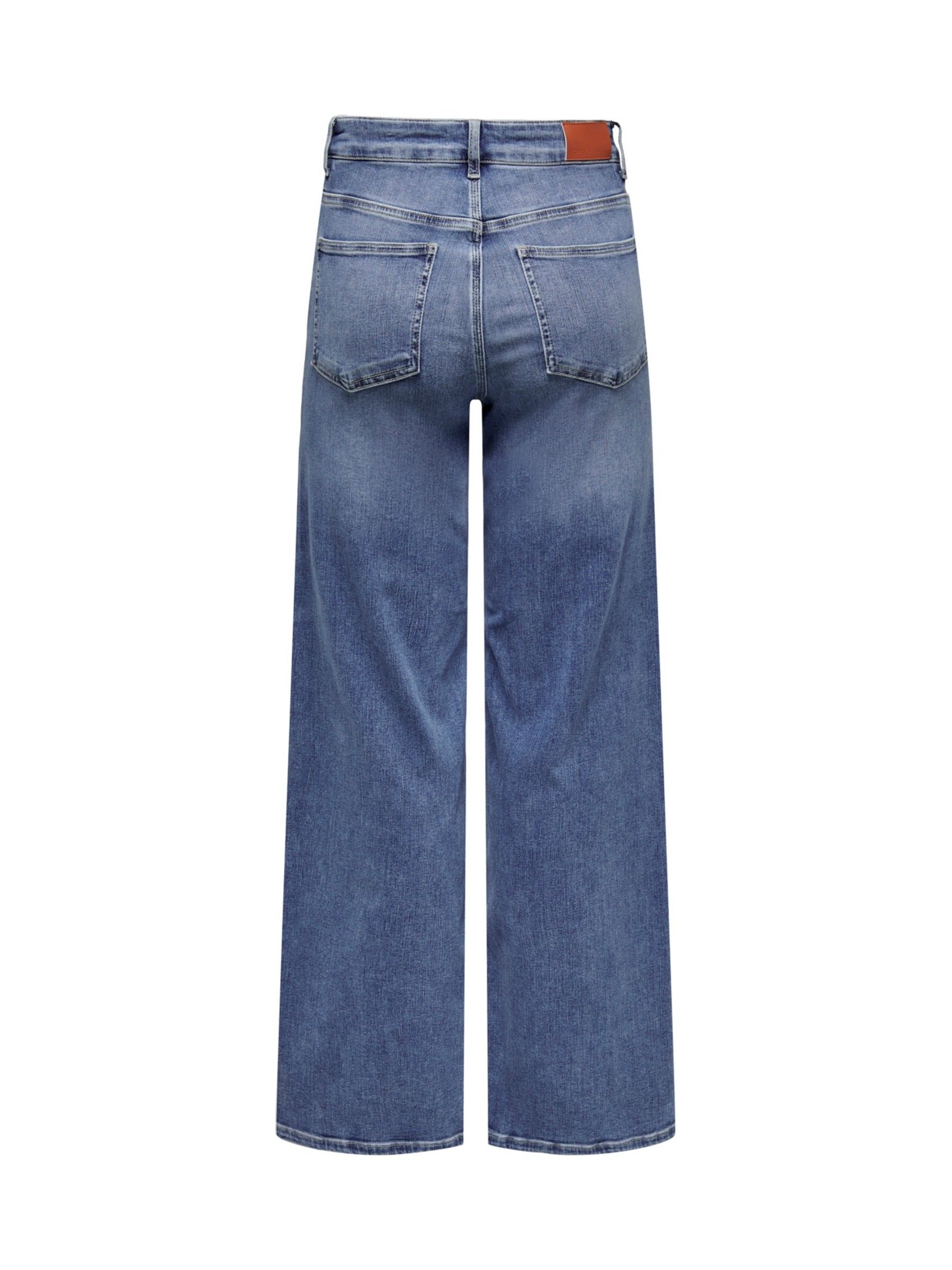 Blauw - ONLY Wide Leg High Waisted Jeans With Super Stretch