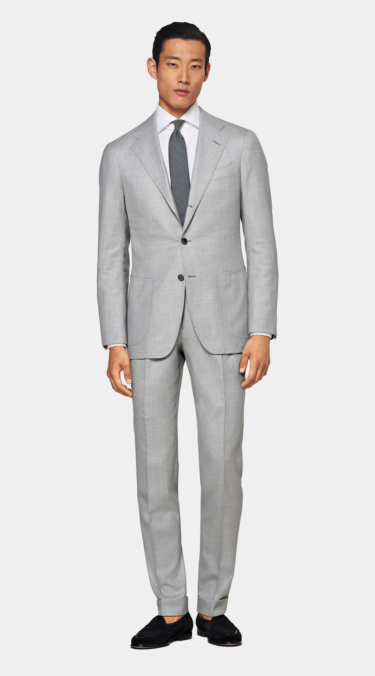 Costume sur mesure Custom Made gris clair