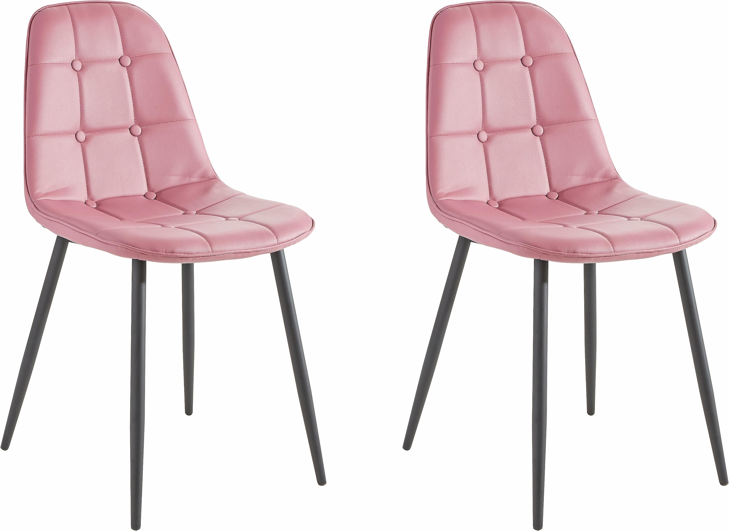 INOSIGN Essgruppe Esstisch, Breite 160 cm und 4 Esszimmerstühle, Bezug in Kunstleder