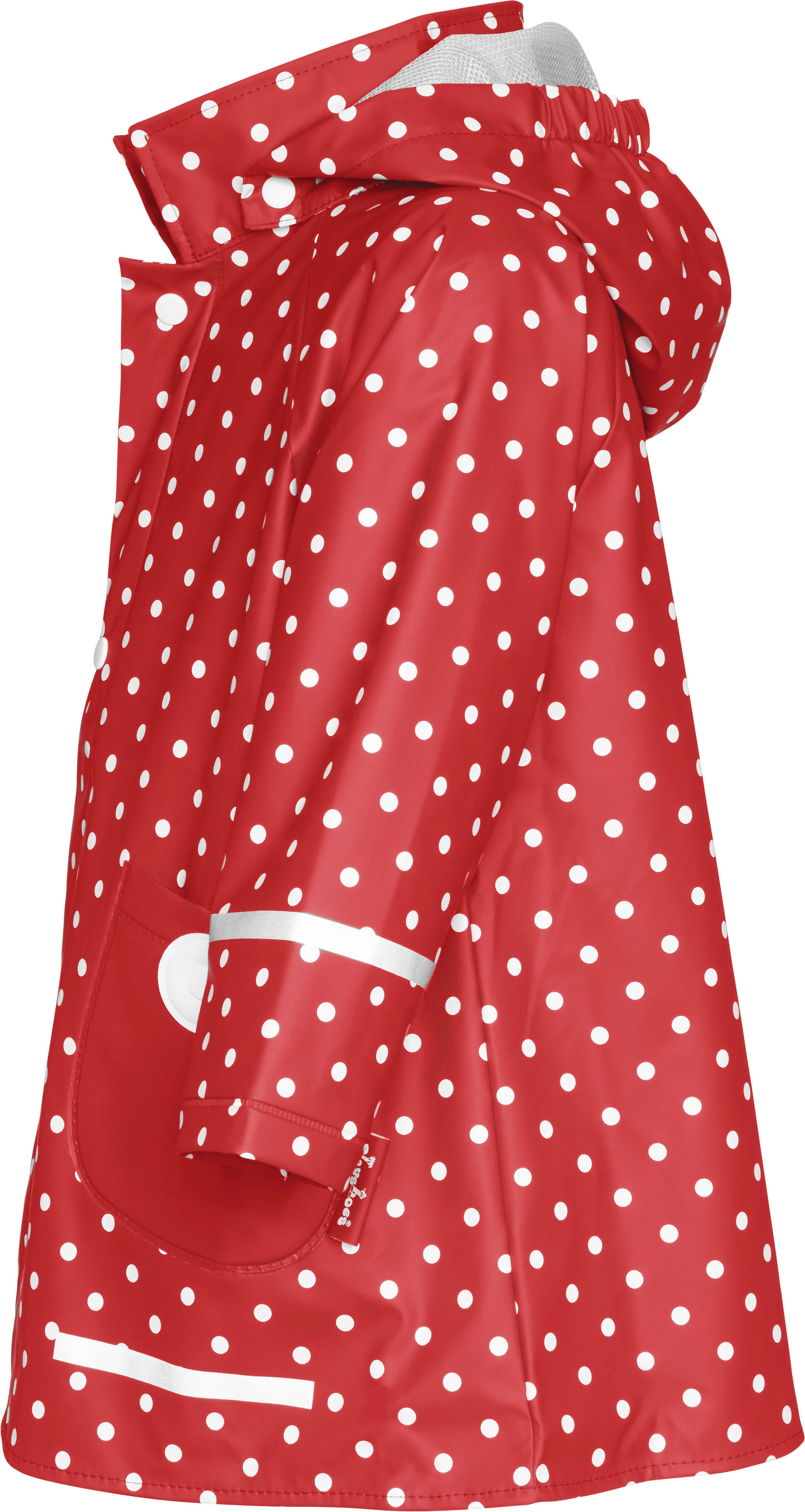 Playshoes regenjas Dots met stippen rood/wit