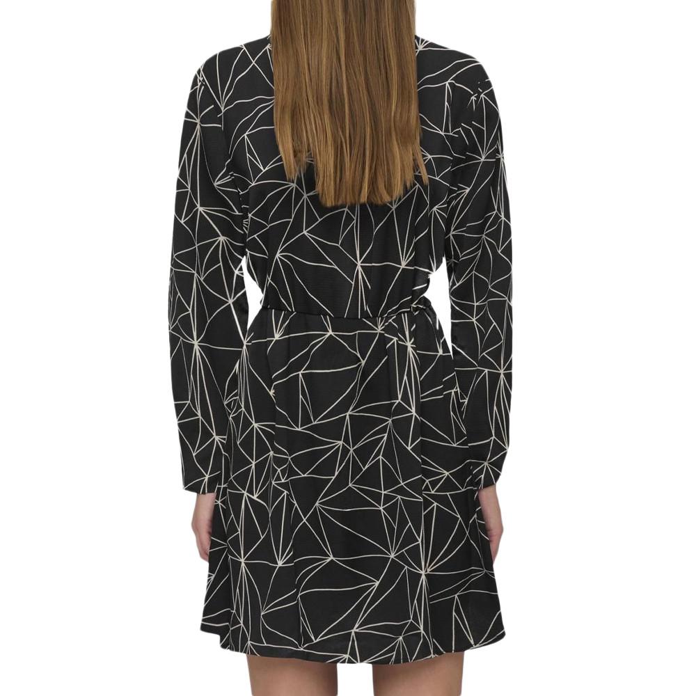 JDY Robe Noir/Blanc à Motifs Femme JDY Piper