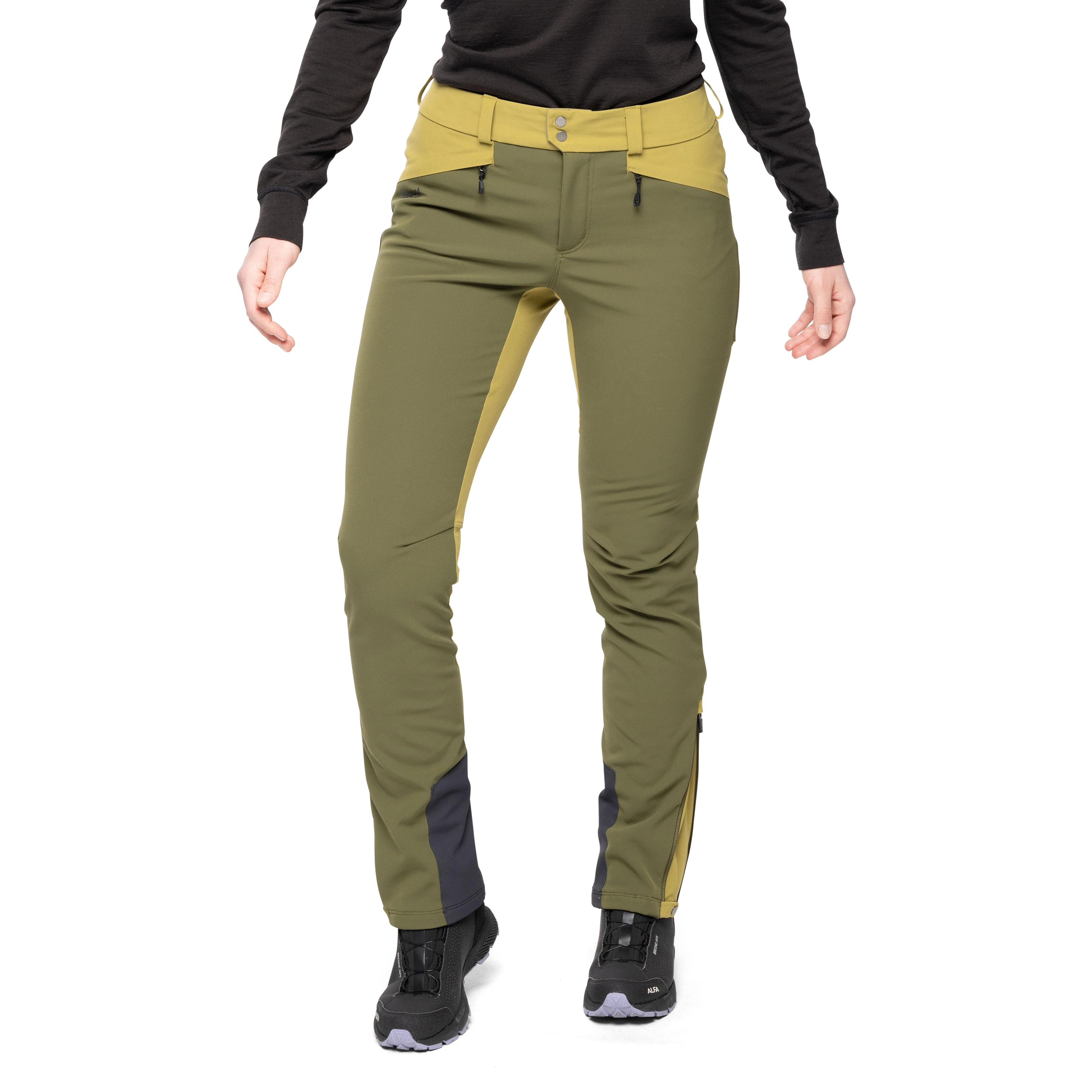 Istjern Warm Flex W Pant Dark Olive Green / Olive Green