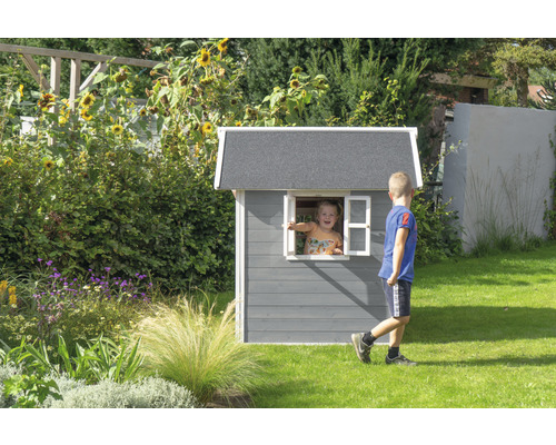 EXIT Loft 150 speelhuis, 159 x 188 x 149 cm, hout, grijs
