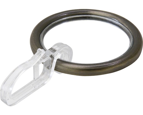 Ronde gordijnring met haak en glijder voor Rivoli, Wenen gepolijst Ø 20 mm 10 st.