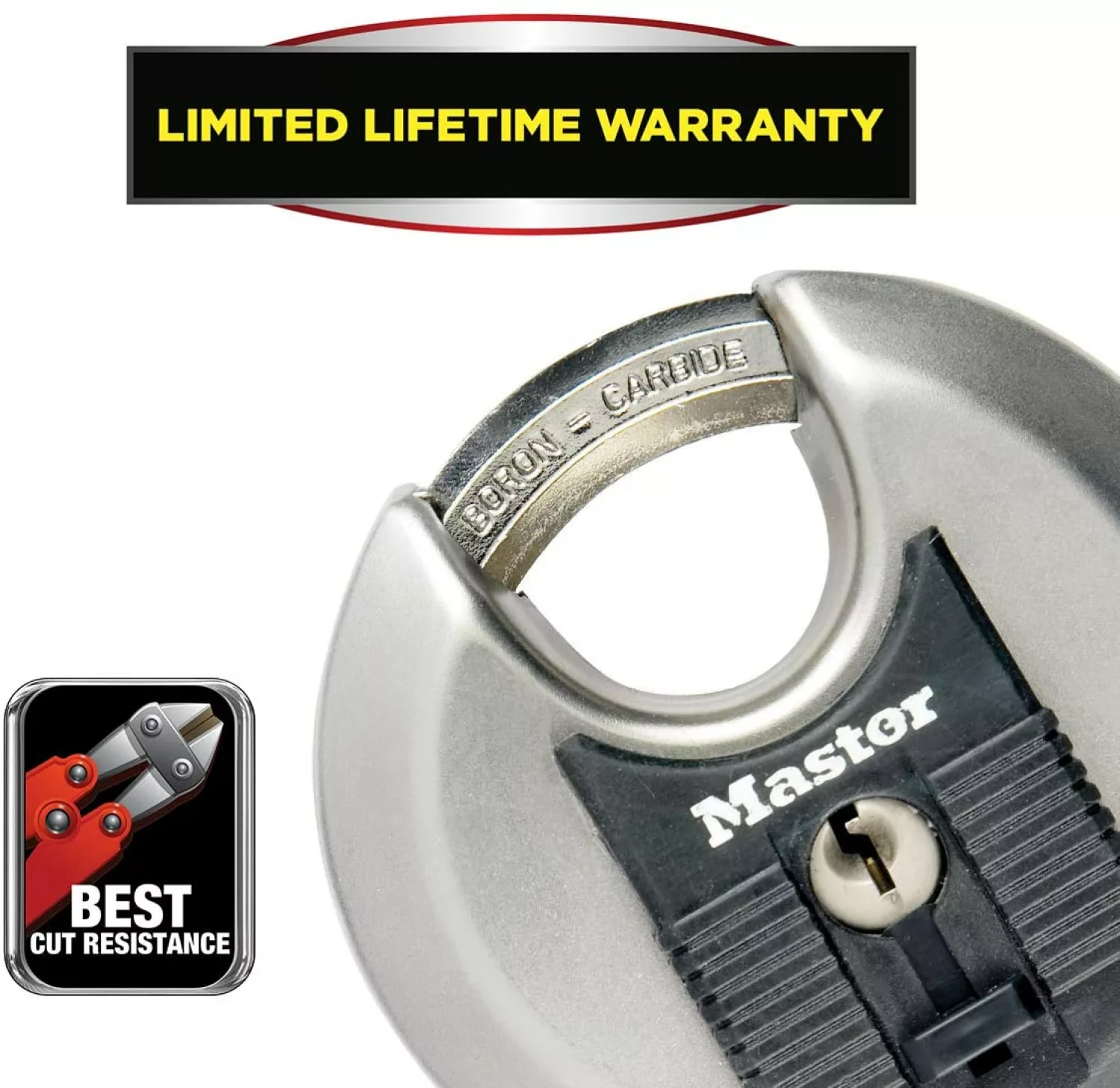Master Lock M40EURDCC Excell - Discusslot RVS - 7 cm - Grijs